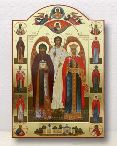 Икона «Даниил и Александра (с предстоящими)» Белогорск