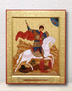 Икона «Георгий Победоносец (чудо о змие)» (образец №14) Белогорск