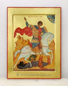 Икона «Георгий Победоносец (чудо о змие)» (образец №2) Белогорск