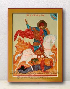 Икона «Георгий Победоносец (чудо о змие)» (образец №3) Белогорск