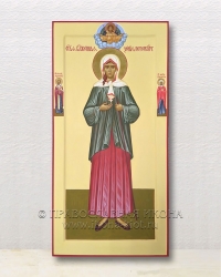 Мерная икона с предстоящими (с золочением нимба) Белогорск