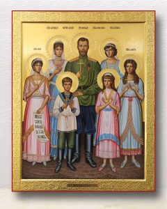 Икона «Царственные страстотерпцы (Царская семья)» Белогорск